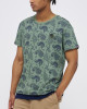 Men's Olive Jersey T-Shirt, Casual Society Paisley Monogram Print