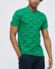 Men's Pastel Green Pique Polo, with Angelic Templar Print and Casual Society Logo