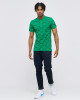 Men's Pastel Green Pique Polo, with Angelic Templar Print and Casual Society Logo