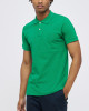 Men's Green Polo, with Geometric Panel and Casual Society Logo