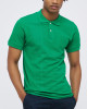 Men's Green Polo, with Geometric Panel and Casual Society Logo