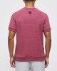 Men's Bordeux Loop-Back Sweatshirt, with Casual Society Embossed Micro-Leather Applique Embroidery