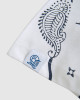 Men's White V-Neck Cotton Melange T-Shirt, with Casual Society CS Paisley Monogram Print