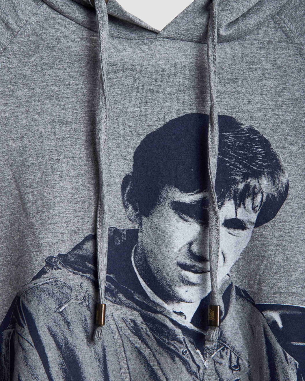 Men's Statue Grey, Hooded Single Jersey T-Shirt, Jimmy Quadrophenia Scooter Print