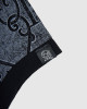 Men's Black Pique Polo, with Antique Gate Print, Featuring Casual Society Logo