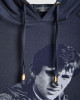 Men's Cobalt Grey, Hooded, Single Jersey T-Shirt, with Jimmy Quadrophenia Scooter Print