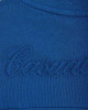 Men's Blue Loopback, Tracksuit Jacket, with Casual Society Embossed Velvet Applique Embroidery