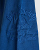 Men's Blue Loopback, Tracksuit Jacket, with Casual Society Embossed Velvet Applique Embroidery