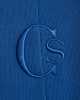 Men's Blue Loopback, Tracksuit Jacket, with Casual Society Embossed Velvet Applique Embroidery