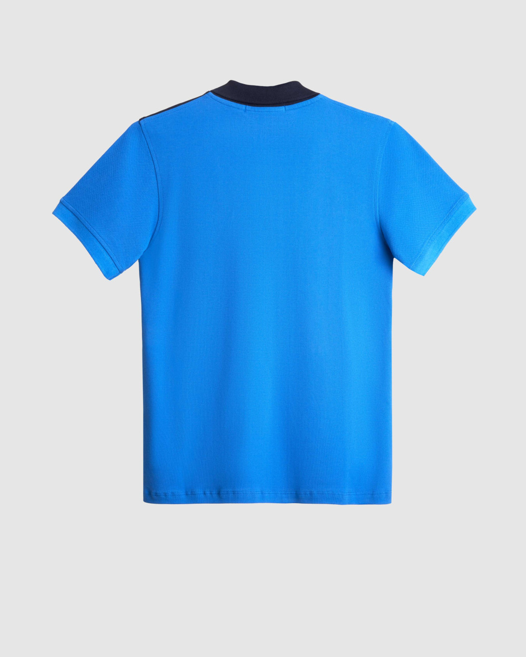 Men's Blue Polo, with White and Blue Panels and Casual Society Logo