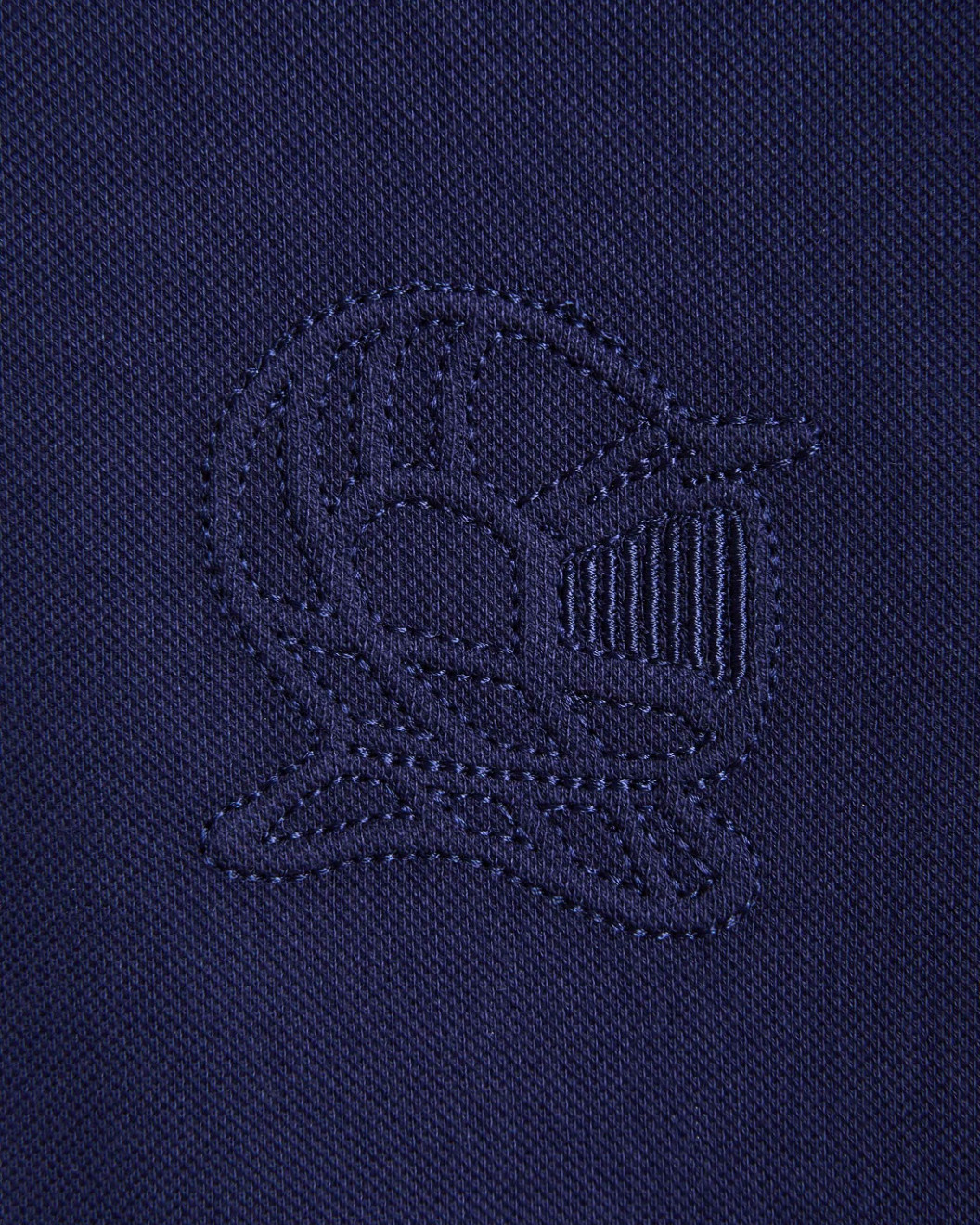 Men's Blue Polo, with White and Blue Panels and Casual Society Logo