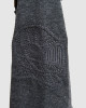 Men's Statue Grey, Hooded Henley, with Casual Society All-Over Rubber Print, Embossed Embroidery Logo