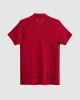 Men's Rio Red Polo, Paisley Print and Embossed Casual Society Logo