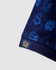 Men's Navy Polo, with Paisley Print and Embossed Casual Society Logo