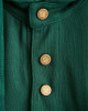 Men's Green Single Jersey Hoodie, with Casual Society Velvet Applique Embroidery