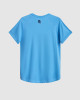 Men's Baby Blue Crew Neck T-Shirt with Raised Rubber Casual Society Printed Logo