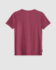 Men's Bordeaux Red Cotton Melange T-Shirt, Ditchburn & Mare Ironworks - Boleyn 1885 Print