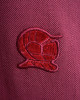 Men's Rio Red Pique Polo, with Baroque Print and Casual Emboosed Society Logo