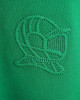 Men's Green Polo, with Geometric Panel and Casual Society Logo