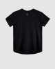 Men's Black T-Shirt, Loose Fit, with Casual Society Logo & Embossed Flock Print