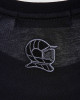 Men's Black T-Shirt, Loose Fit, with Casual Society Logo & Embossed Flock Print