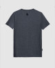 Men's Anthracite Grey Cotton Melange T-Shirt, with Flock Personal Protective Clothing Print in Light Grey & White