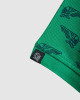 Men's Pastel Green Pique Polo, with Angelic Templar Print and Casual Society Logo