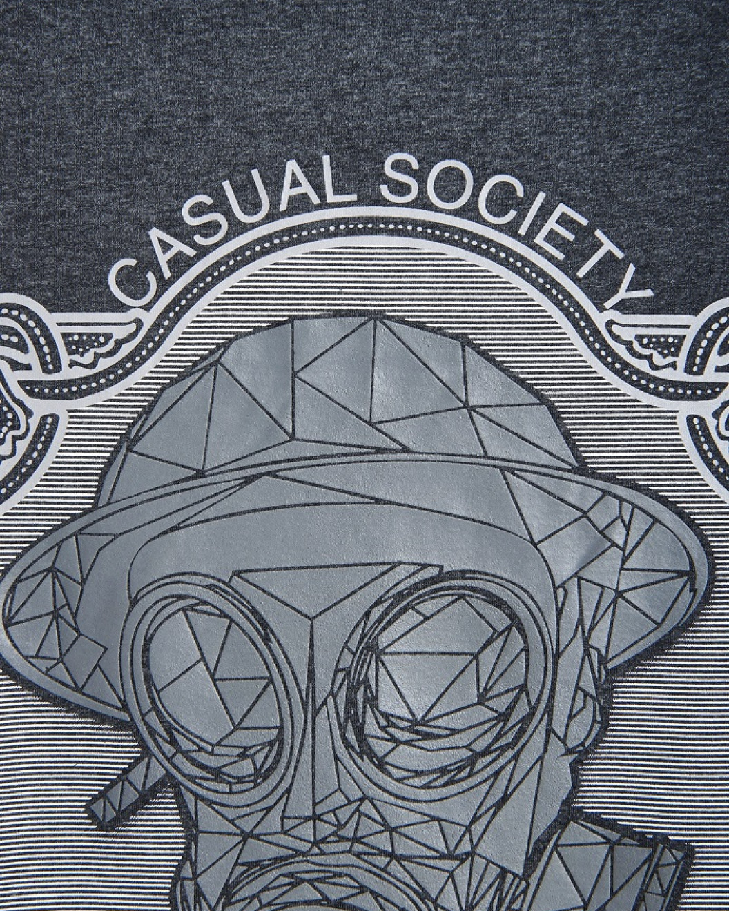 Men's Tee shirt, Black Jersey Crew Neck Fusilier Logo X Casual Society Collab