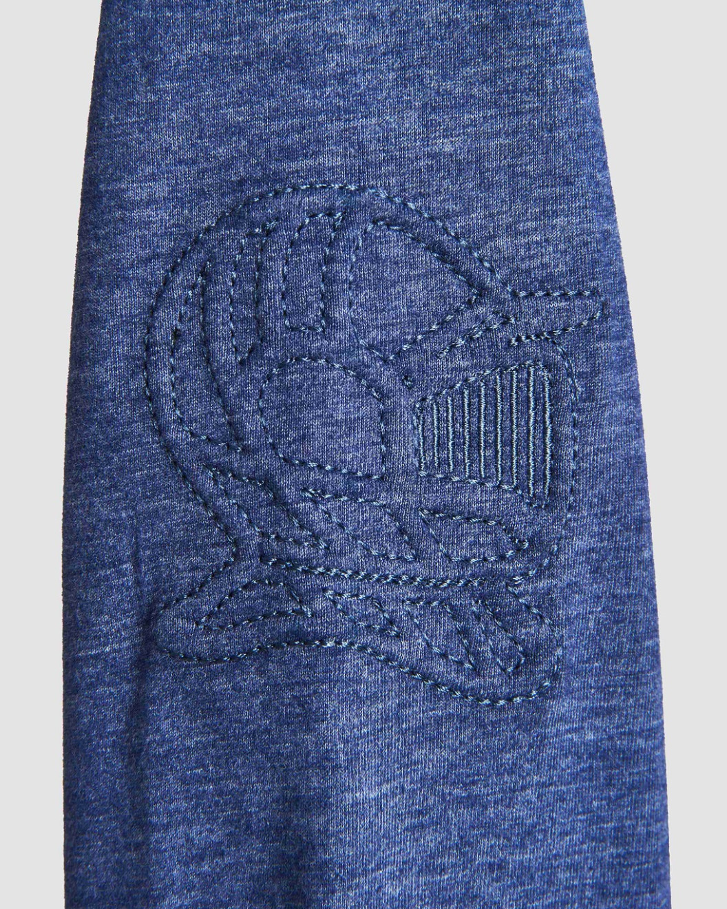 Men's Night Blue, Hooded Henley, with Casual Society All-Over Rubber Print, Embossed Embroidery Logo