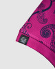 Men's Fuchsia Pique Polo, with Soho 1964 all-over Paisley Print