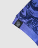 Men's Blue Polo, with Baroque Wall Paper Print and Embossed Casual Society Logo