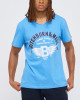 Men's Baby Blue Cotton Melange T-Shirt, Ditchburn & Mare Ironworks - Boleyn 1885 Print