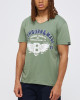 Men's Olive Green, Cotton T-Shirt, Ditchburn & Mare Ironworks - Boleyn 1885 Print