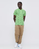 Men's Green Grass Pique Polo, with Soho 1964 all-over Paisley Print