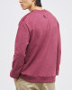 Men's Bordeux Loop-Back Sweatshirt, with Casual Society Micro-Leather Applique Embossed Embroidery