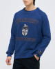 Men's Hazel Loop-Back Cotton Sweatshirt, with Embossed Casual Society Micro-Leather & Velvet Embroidery