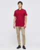 Men's Rio Red Polo, Paisley Print and Embossed Casual Society Logo