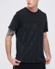 Men's Pocketted T-Shirt, Black Single Jersey, Casual Society Classic Geometric Print