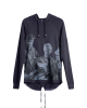 Men's Cobalt Grey, Hooded Henley, Phil Daniels - Quadrophenia Print & Casual Society Logo